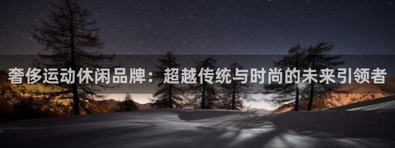 xc体育app官方网站：奢侈运动休闲品牌：超越传统与时尚的未来引领者