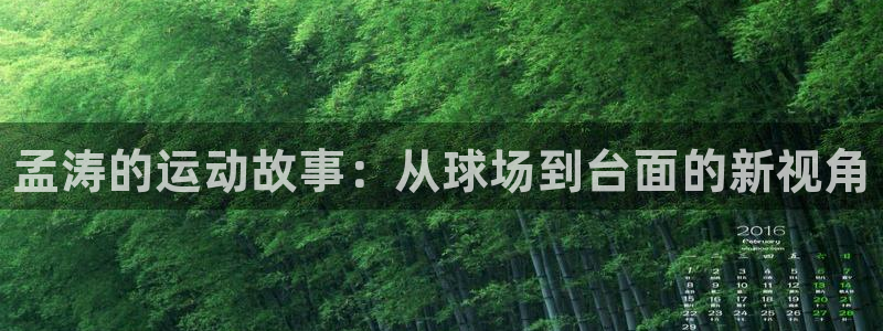 xc体育：孟涛的运动故事：从球场到台面的新视角